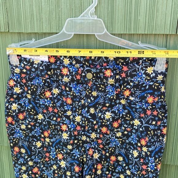 Women’s High Rise Floral Print Soft Stretch Fitted Jeggings Pants Size S - Picture 3 of 8